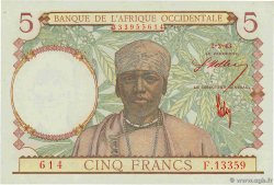 5 Francs FRENCH WEST AFRICA  1943 P.26