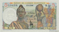 5 Francs FRENCH WEST AFRICA  1948 P.36