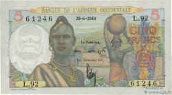 5 Francs FRENCH WEST AFRICA  1949 P.36