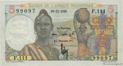 5 Francs FRENCH WEST AFRICA  1949 P.36