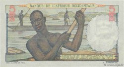 5 Francs FRENCH WEST AFRICA  1949 P.36 SC+