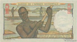 5 Francs FRENCH WEST AFRICA  1954 P.36 q.FDC