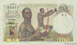 10 Francs FRENCH WEST AFRICA  1946 P.37