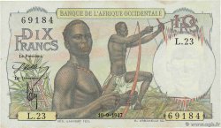 10 Francs FRENCH WEST AFRICA  1947 P.37