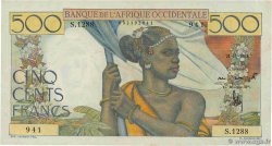 500 Francs FRENCH WEST AFRICA  1953 P.41 XF+