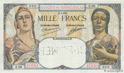 1000 Francs Épreuve MADAGASCAR  1933 P.041s UNC