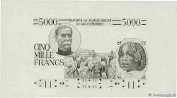 5000 Francs Épreuve MADAGASCAR  1950 P.049E NEUF