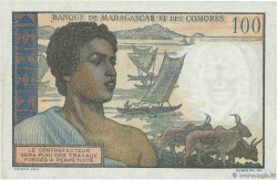 100 Francs - 20 Ariary MADAGASCAR  1961 P.052 SPL+