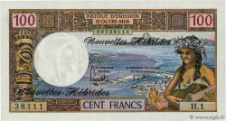 100 Francs NEUE HEBRIDEN  1975 P.18c fST+