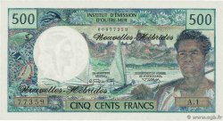 500 Francs NUEVAS HÉBRIDAS  1970 P.19a FDC