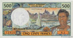 500 Francs TAHITI  1982 P.25b2 UNC-