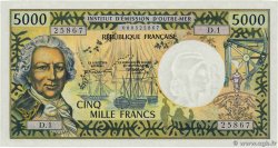 5000 Francs TAHITI  1971 P.28a UNC-