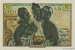 50 Francs STATI AMERICANI AFRICANI  1958 P.001 FDC