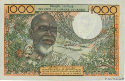 1000 Francs WEST AFRIKANISCHE STAATEN  1959 P.004 fST+