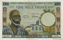 5000 Francs ESTADOS DEL OESTE AFRICANO  1959 P.005  EBC+