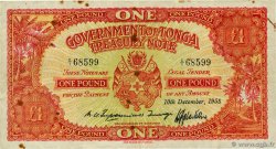 1 Pound TONGA  1958 P.11c q.BB