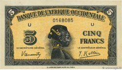 5 Francs AFRIQUE OCCIDENTALE FRANÇAISE (1895-1958)  1942 P.28a pr.NEUF