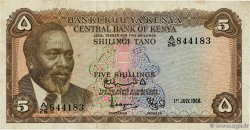 5 Shillings KENIA  1968 P.01c