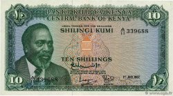 10 Shillings KENIA  1967 P.02b