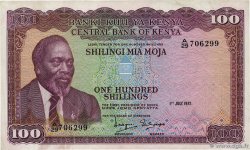 100 Shillings KENYA  1972 P.10c