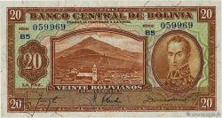 20 Bolivianos BOLIVIA  1928 P.122a AU