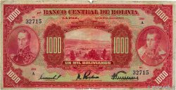 1000 Bolivianos BOLIVIA  1928 P.127b F