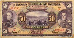 50 Bolivianos BOLIVIA  1928 P.124a