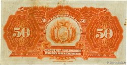 50 Bolivianos BOLIVIEN  1928 P.124a VZ