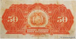 50 Bolivianos BOLIVIA  1928 P.124a VF