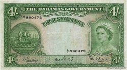 4 Shillings BAHAMAS  1953 P.13b BB