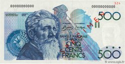 500 Francs Spécimen BELGIQUE  1980 P.141s SPL+