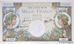 1000 Francs COMMERCE ET INDUSTRIE FRANCIA  1941 F.39.04 MBC+