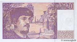 20 Francs DEBUSSY à fil de sécurité FRANCIA  1991 F.66bis.02A34 FDC