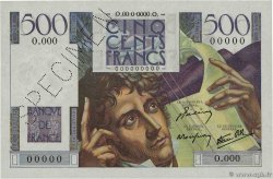 500 Francs CHATEAUBRIAND Spécimen FRANKREICH  1945 F.34.01Sp ST