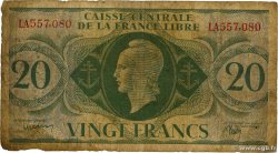 20 Francs FRENCH EQUATORIAL AFRICA  1943 P.12 G