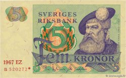 5 Kronor Remplacement SUÈDE  1967 P.51ar pr.NEUF