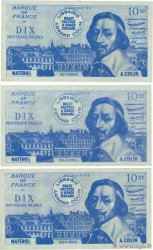 1000 Francs / 10 Nouveaux Francs RICHELIEU Scolaire FRANCE regionalismo y varios  1956 F.(42/57) MBC+