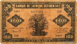 100 Francs FRENCH WEST AFRICA  1942 P.31a B