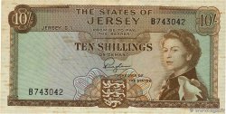 10 Shillings JERSEY  1963 P.07a F