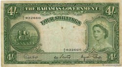 4 Shillings BAHAMAS  1953 P.13d TB