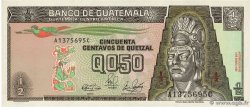 50 Centavos de Quetzal GUATEMALA  1989 P.065 UNC