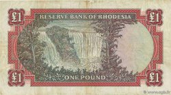 1 Pound RHODESIA  1967 P.28c F+