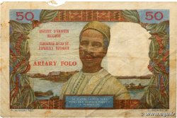 50 Francs - 10 Ariary MADAGASCAR  1969 P.061 TB