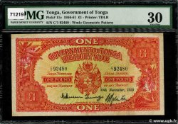 1 Pound TONGA  1959 P.11d VF