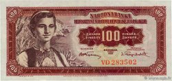 100 Dinara YUGOSLAVIA  1955 P.069 SPL