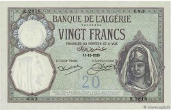 20 Francs ALGERIEN  1928 P.078b