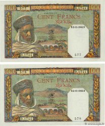 100 Francs Consécutifs ALGERIEN  1942 P.088