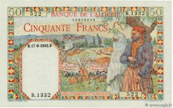 50 Francs ALGERIA  1942 P.087 UNC-