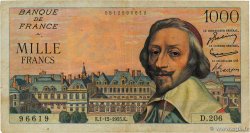 1000 Francs RICHELIEU FRANKREICH  1955 F.42.17 S