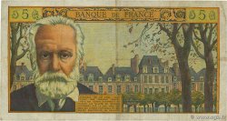 5 Nouveaux Francs VICTOR HUGO FRANCE  1959 F.56.02 VG